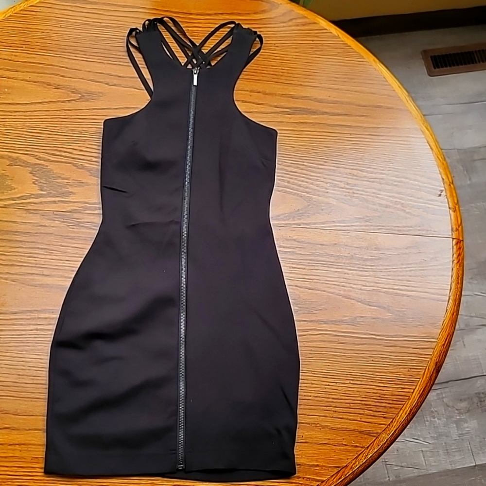 Bebe XS/TP black mini dress